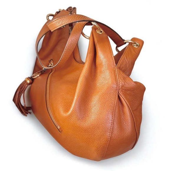 Michael Kors slouchy Fulton style shoulder bag in caramel brown - Picture 3 of 16